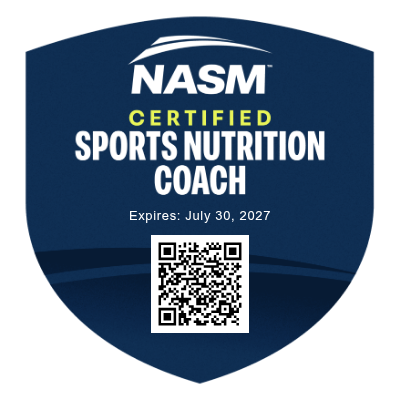 NASM Certified Sports Nutrition Coach